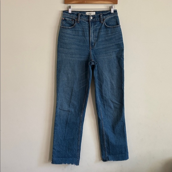 Abercrombie & Fitch The 90’s Straight Ultra High Rise 28 6L Long Curve Love - Picture 9 of 11